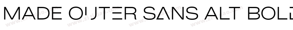 MADE Outer Sans Alt Bold PERSONAL USE字体转换